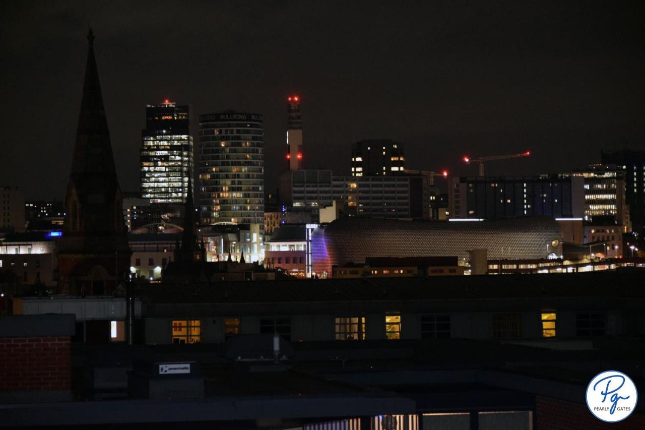 Penthouse - Amazing City Skyline Views - Balcony - Free Extra 2 Hours - Free Parking - Utilita Arena - Bullring Shopping - New St Station- Super King Size Bed Birmingham Zewnętrze zdjęcie