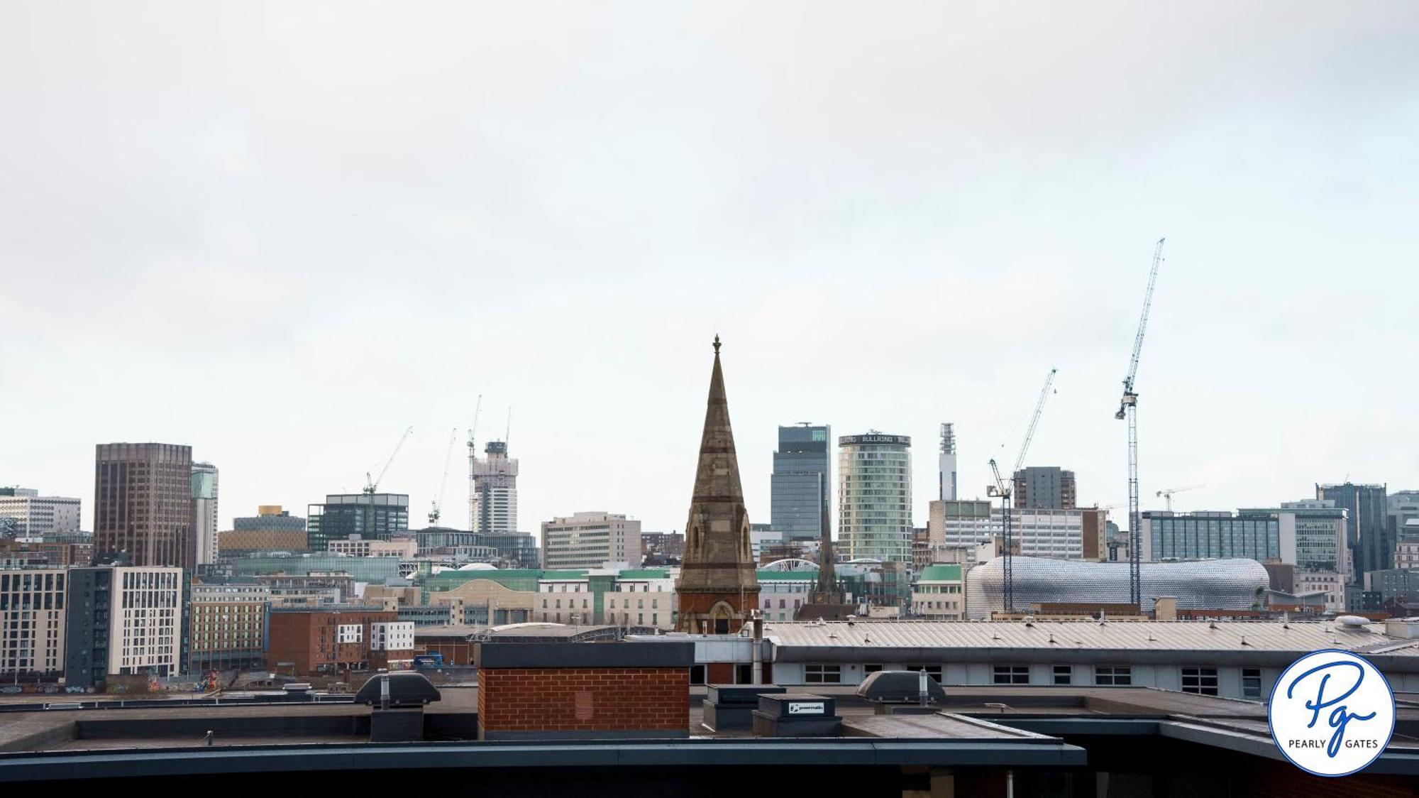Penthouse - Amazing City Skyline Views - Balcony - Free Extra 2 Hours - Free Parking - Utilita Arena - Bullring Shopping - New St Station- Super King Size Bed Birmingham Zewnętrze zdjęcie