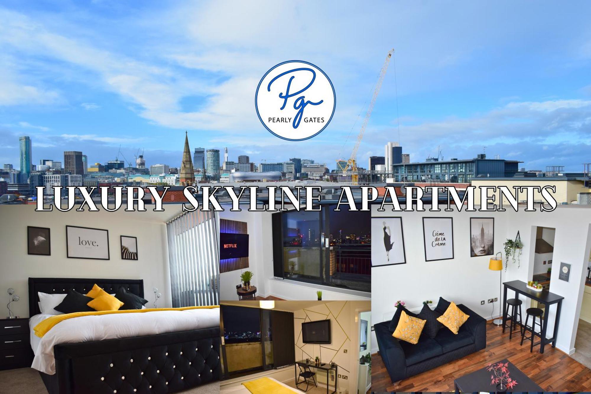 Penthouse - Amazing City Skyline Views - Balcony - Free Extra 2 Hours - Free Parking - Utilita Arena - Bullring Shopping - New St Station- Super King Size Bed Birmingham Zewnętrze zdjęcie